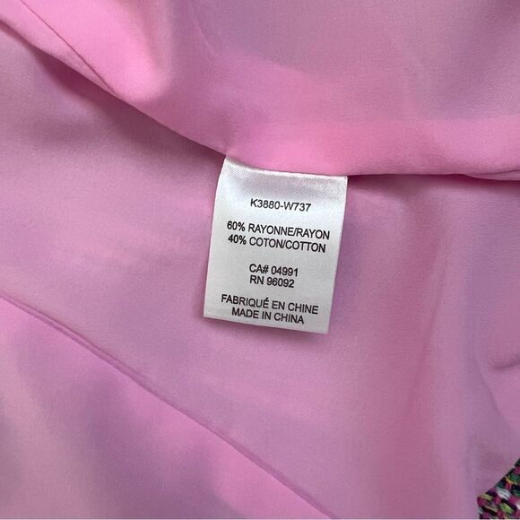 HILARY RADLEY Hilary Radley Tweed Multicolored Striped Blazer Size 8 - Picture 9 of 10